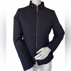 Burberry Brit Quilted Jacket Navy Women Lightweight Designer Coat